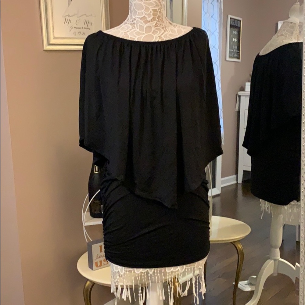 Black Cape Dress
